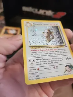 Giovanni's Persian Pokemon Card 8/132 Gym Challenge Unlimited Holo Rare WOTC - Image 5