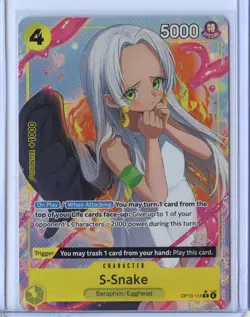 S-Snake (Alt Art) OP13-114 R Carrying on His Will - ONE PIECE Card Game ENGLISH - Image 1