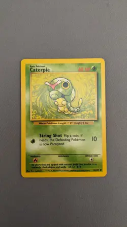 Pokemon TCG Card - 45/130 Caterpie Base Set - LP - WOTC - Image 1