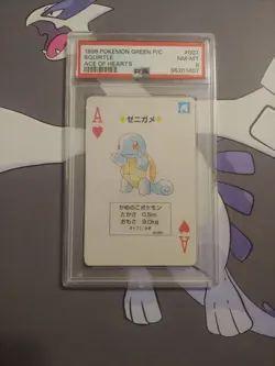 PSA 8 Squirtle 1996 Pokemon Green Poker Cards - Image 1