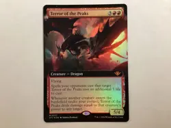 MTG Outlaws Of Thunder Junction TERROR OF THE PEAKS Extended Art Foil NM (BIN) - Image 1