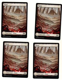 Set Of 4 MTG Plains 262 Full Art Wilds Of Eldraine Land Set - Image 1