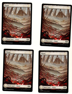 Set Of 4 MTG Plains 262 Full Art Wilds Of Eldraine Land Set - Image 3