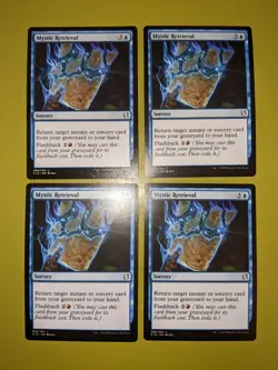 Mystic Retrieval x4 Commander 2019 4x Playset Magic the Gathering MTG - Image 1