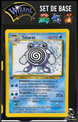 Tetarte 38/102 Edition 1 Ed 1 Set De Base Wizards Carte Pokemon FR - Image 1