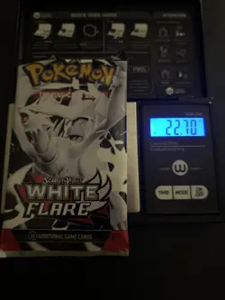 Very Heavy! 22.70g Pokemon TCG SV10.5 White Flare Booster Pack Sealed! - Image 1