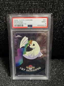 PSA 9 2000 Pokemon Game Topps Chrome Dewgong TV Rare Base Set Series 2 MINT GEM - Image 1