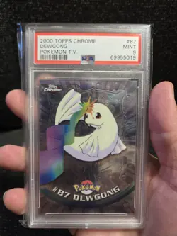 PSA 9 2000 Pokemon Game Topps Chrome Dewgong TV Rare Base Set Series 2 MINT GEM - Image 3