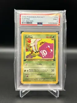 2000 POKEMON ROCKET 1ST EDITION #58 KOFFING PSA 9 - Image 1