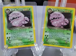 Pokemon TCG 2x Dark Weezing 14/82 Team Rocket Holo - Image 1