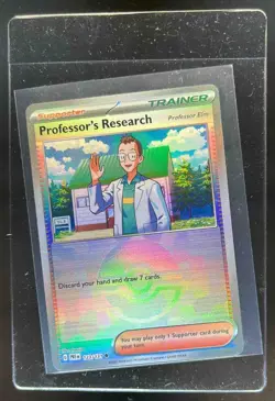 2025 Pokemon SV Professor's Research (Professor Elm) Poke Ball Rev Holo #123/131 - Image 1