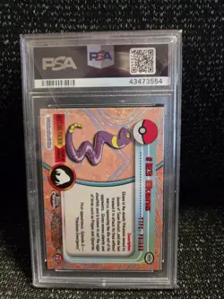 PSA 10 2000 Pokemon Game Topps Chrome Ekans TV Rare Base Series 1 GEM MINT 23 - Image 2