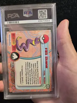 PSA 10 2000 Pokemon Game Topps Chrome Ekans TV Rare Base Series 1 GEM MINT 23 - Image 4