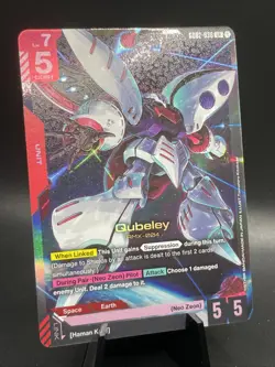 Gundam Card Game Qubeley GD02-036 LR Legend Rare Unit - Dual Impact - Image 1