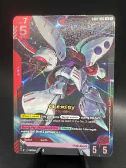 Gundam Card Game Qubeley GD02-036 LR Legend Rare Unit - Dual Impact - Image 2