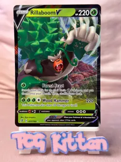 Rillaboom V - 017/192 - Ultra Rare - Rebel Clash - Pokemon Card - TCGKITTEN - Image 1