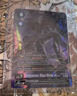 Digimon Card Game Beelzemon: Blast Mode ACE BT19-074 SR Limited Billion Bullet - Image 1