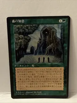 Sylvan Library Japanese LP [FBB 4th Edition] Mtg Magic Trading Card - Image 1