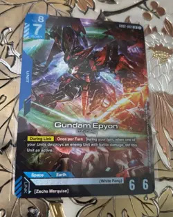 Gundam TCG Card Game Dual Impact GD02-002 LR Gundam Epyon - Image 1