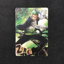 S1038 Zoro 002 One Piece Memorial Log Card Japanese Bandai 2011 - Image 1