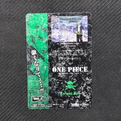 S1038 Zoro 002 One Piece Memorial Log Card Japanese Bandai 2011 - Image 2