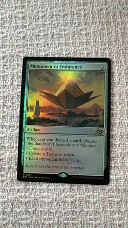 Magic the Gathering Aetherdrift Monument to Endurance DFT Rare Foil Card #237 - Image 1