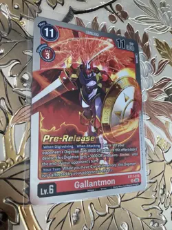 Digimon Card Game Pre-Release Foil Gallantmon BT17-016 Secret Crisis - Image 1