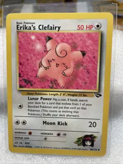 Pokemon TCG Erika's Clefairy Gym Challenge 40/132 Non-Holo Unlimited Card - Image 1