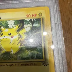 Pokemon jungle red cheeks pikachu psa graded 8 card 60/64 1999 - Image 4