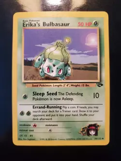 Erika's Bulbasaur 39/132 Uncommon Pokemon TCG Card Gym Challenge Near Mint NM - Image 2