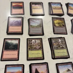 Magic the Gathering MTG Mirage Basic Lands 120 Light Play Cards - Image 2