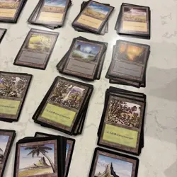 Magic the Gathering MTG Mirage Basic Lands 120 Light Play Cards - Image 3