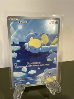 Pokemon Spheal TCG Full Art Holo Illustration Card 199/191 Surging Sparks - Image 1