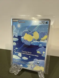 Pokemon Spheal TCG Full Art Holo Illustration Card 199/191 Surging Sparks - Image 2