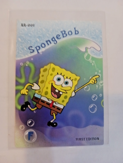Spongebob Squarepants 2003 Aquatic Amigos #AA-001 First Edition Rookie Card NM - Image 1
