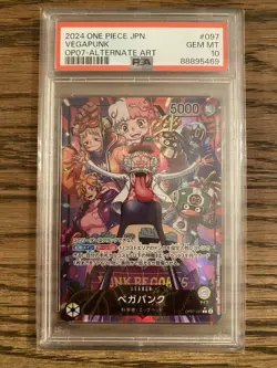 PSA 10 Vegapunk L OP07-097 Parallel 500 Years in Future ONE PIECE Card Japanese - Image 1