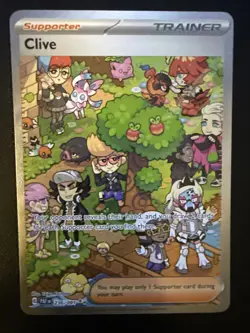 Pokemon TCG Paldean Fates Clive Sir Special Illustration Card 236/091 NM - Image 1