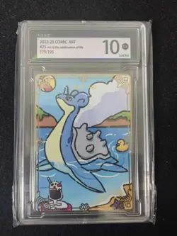 Pokemon TCG Card S-Chinese COMIC Art 10 179/195 Lapras KMHY10 j05 - Image 1