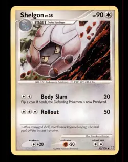 2X Pokemon Card Shelgon LV.35 Stormfront 50/100MODERATELY PLAYED Uncommon TCG!!! - Image 1