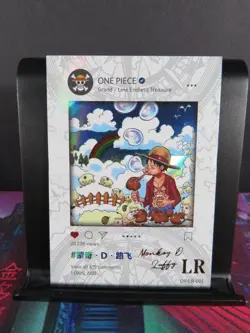 Monkey D Luffy LR Rare Card Premium One Piece Anime Manga Collectible CCG Art OP - Image 2