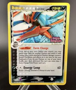 Deoxys 3/110 NM- EX Holon Phantoms Stamped Reverse Holo Rare Pokemon Card LP/MP - Image 1