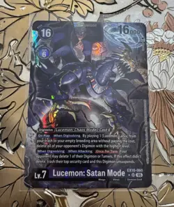 Digimon Card Game Lucemon Satan Mode Alternate Art Foil EX10-060 SR - Image 1
