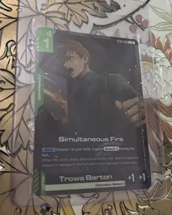 Gundam Card Game Simultaneous Fire (C+) ST02-012 Holo - Image 1