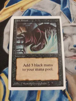 Dark Ritual MTG Unlimited Common Black Instant Slightly Played x1 GG38 - Image 1
