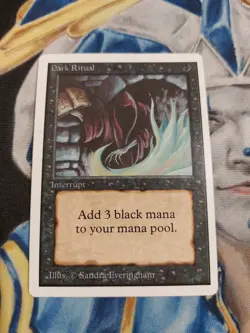 Dark Ritual MTG Unlimited Common Black Instant Slightly Played x1 GG38 - Image 2
