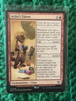 MTG Magic the Gathering Artist's Talent Bloomburrow Rare LP - Image 1