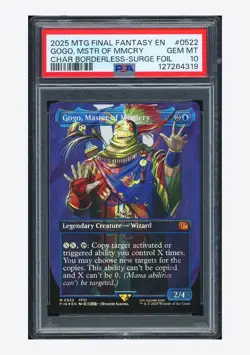 MTG PSA 10 Gogo, Master Of Mimicry Char Borderless Surge Foil 2025 #0522 FIN ENG - Image 1