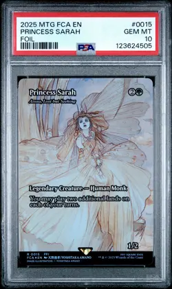 4505 Princess Sarah 2025 Magic: The Gathering Final Fantasy #0015 Foil PSA 10 - Image 1