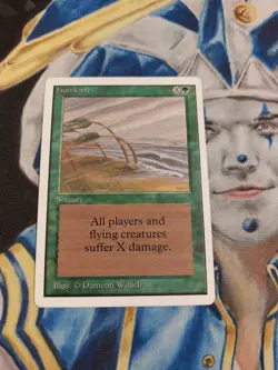 Hurricane MTG Unlimited Uncommon Green Sorcery Slightly Played x1 GG9 - Image 1