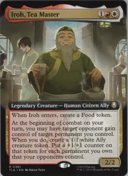 MTG Normal Iroh, Tea Master (Extended Art) R Avatar: The Last Airbender 381 NM - Image 1